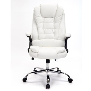 Sillón de Oficina SAN ANTONIO, Resistente hasta 150 kg, Gran acolchado, color Negro