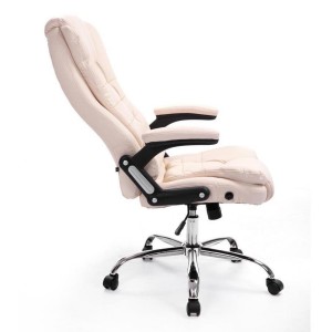 Sillón de Oficina SAN ANTONIO, Resistente hasta 150 kg, Gran acolchado, color Negro