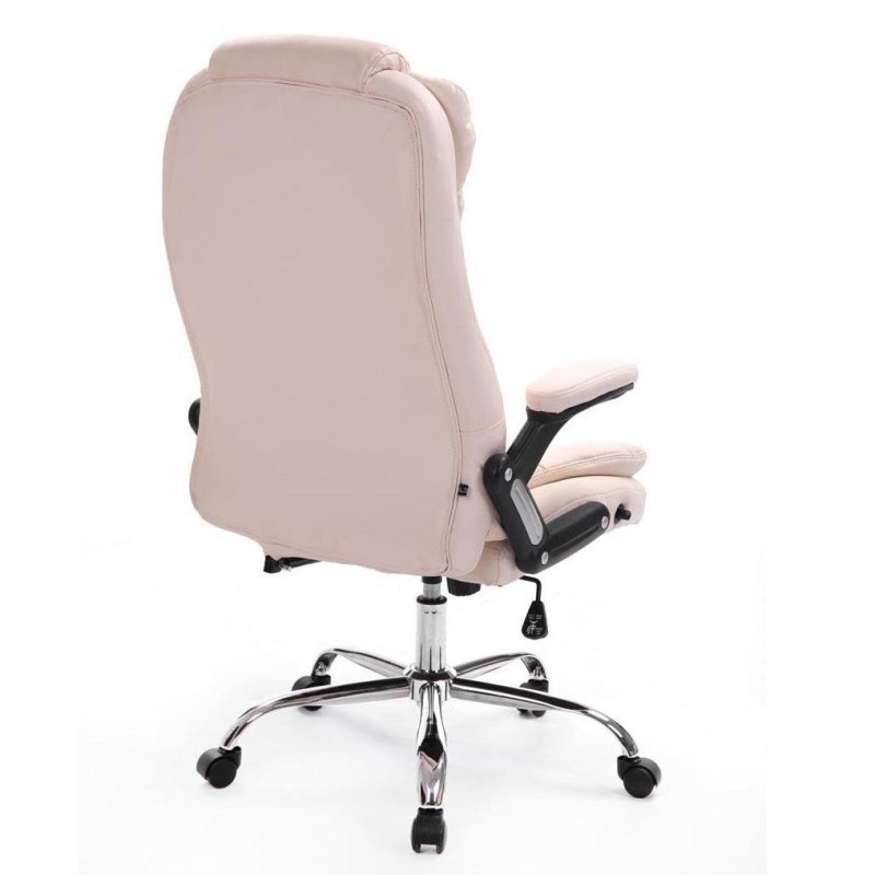 Sillón de Oficina SAN ANTONIO, Resistente hasta 150 kg, Gran acolchado, color Negro