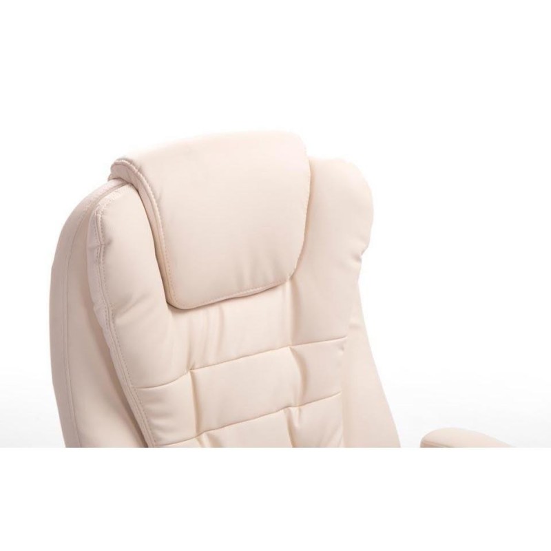 Sillón de Oficina SAN ANTONIO, Resistente hasta 150 kg, Gran acolchado, color Negro