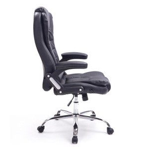 Sillón de Oficina SAN ANTONIO, Resistente hasta 150 kg, Gran acolchado, color Negro