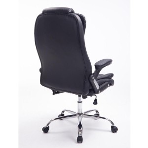 Sillón de Oficina SAN ANTONIO, Resistente hasta 150 kg, Gran acolchado, color Negro