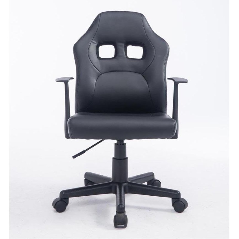 Silla deportiva para niños GOKU, en piel color negro