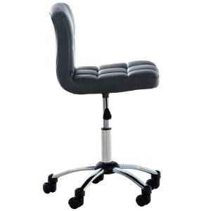 Silla / Taburete de Oficina LUKE en Piel color Gris