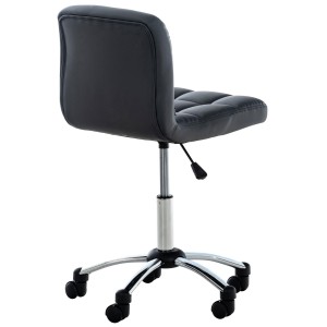 Silla / Taburete de Oficina LUKE en Piel color Gris