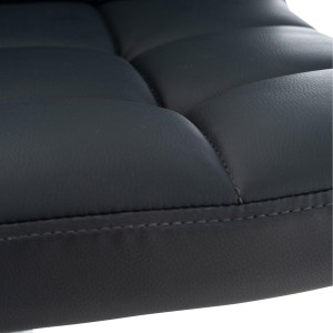 Silla / Taburete de Oficina LUKE en Piel color Gris