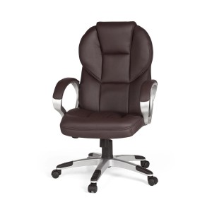 Sillón de oficina FABIAN, mecanismo basculante, color negro