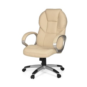 Sillón de oficina FABIAN, mecanismo basculante, color negro