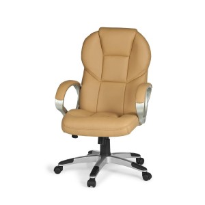 Sillón de oficina FABIAN, mecanismo basculante, color negro