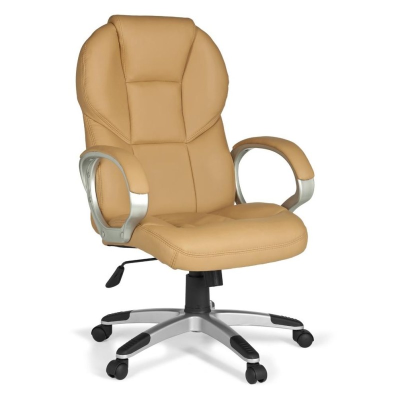 Sillón de oficina FABIAN, mecanismo basculante, color negro