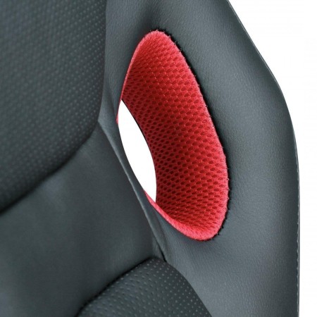 Lote de 2 Sillas de Confidente BARAKA, Estructura Metálica Negro Mate, en Tela Negra