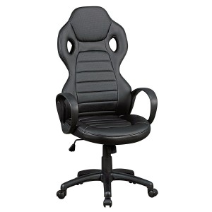 Silla Gaming TUCANA, diseño deportivo, color negro