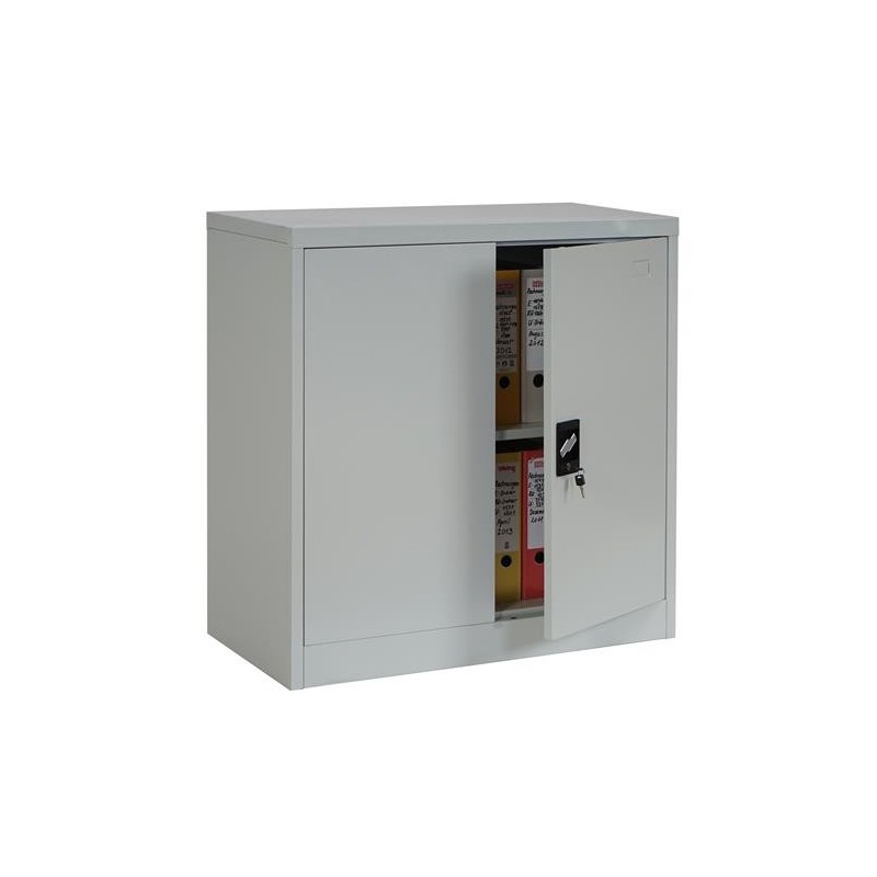 Armario archivador metálico BIRGIT, 90x90x40 cm, gris
