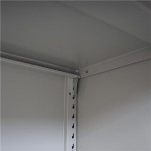 Armario archivador metálico BIRGIT, 90x90x40 cm, gris