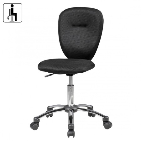 Silla para niños FLORA, en malla color negro 2