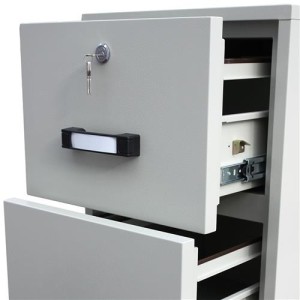 Archivador Ignífugo BODIL 4 CAJONES, 157x55x75cm, acero gris