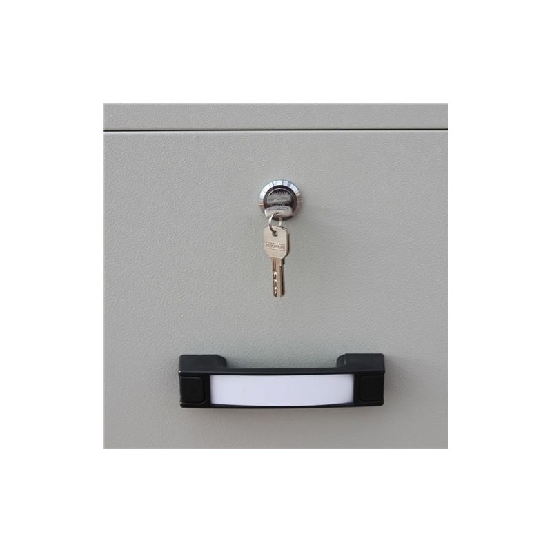 Archivador Ignífugo BODIL 4 CAJONES, 157x55x75cm, acero gris