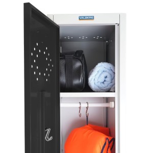 Taquilla BERIT 1 PUERTA , 183x30x50 cm, gran capacidad con compartimento individuales y máxima robustez, color antracita
