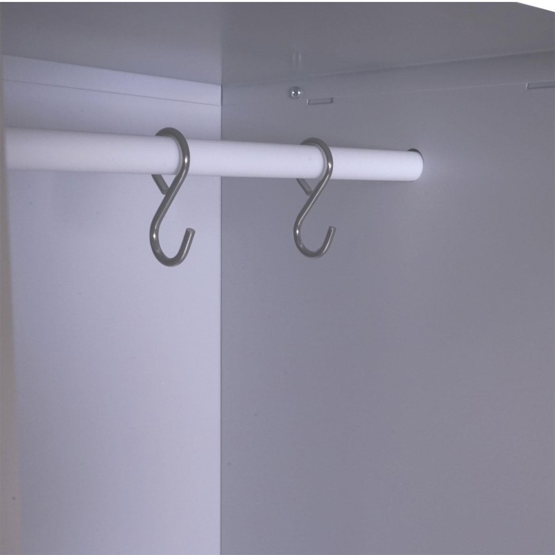 Taquilla metálica FRIDA, 183x80x50 cm, gris 