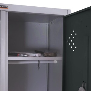 Taquilla metálica FRIDA, 183x80x50 cm, gris 