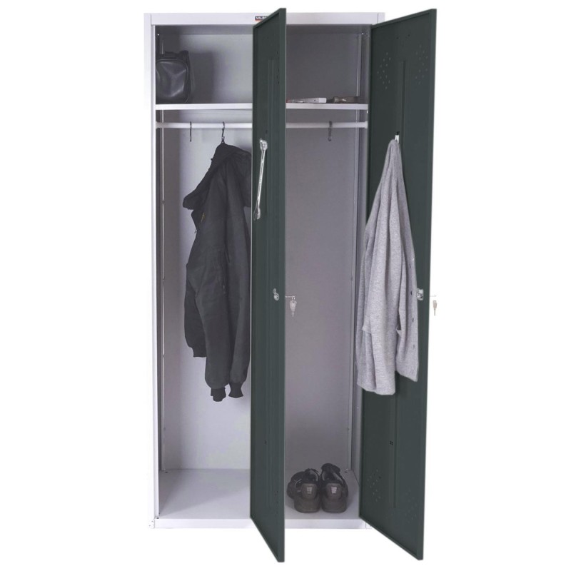 Taquilla metálica FRIDA, 183x80x50 cm, gris 