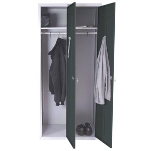 Taquilla metálica FRIDA, 183x80x50 cm, gris 