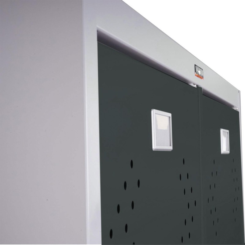 Taquilla metálica FRIDA, 183x80x50 cm, gris 