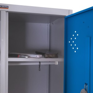 Taquilla metálica FRIDA, 183x80x50 cm, gris 