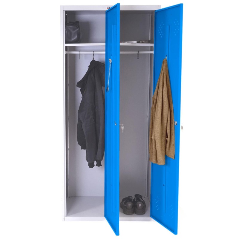 Taquilla metálica FRIDA, 183x80x50 cm, gris 