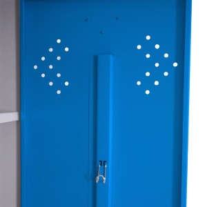 Taquilla metálica FRIDA, 183x80x50 cm, gris 