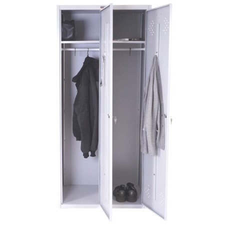 Taquilla metálica FRIDA, 183x80x50 cm, gris  2