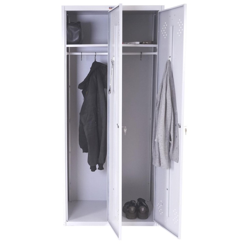 Taquilla metálica FRIDA, 183x80x50 cm, gris 