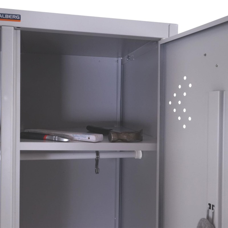 Taquilla metálica FRIDA, 183x80x50 cm, gris 