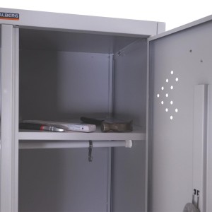 Taquilla metálica FRIDA, 183x80x50 cm, gris 