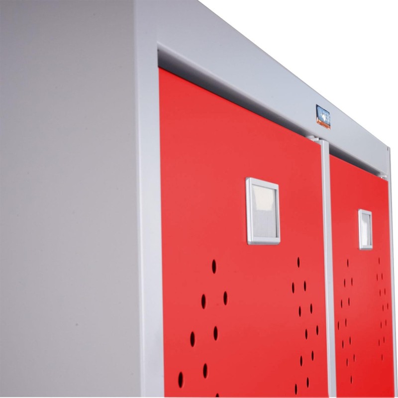 Taquilla metálica FRIDA, 183x80x50 cm, gris 