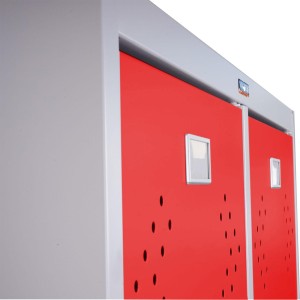 Taquilla metálica FRIDA, 183x80x50 cm, gris 