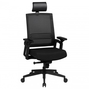 Silla Ergonómica SIRO PRO en Malla Transpirable color Negro