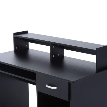 Mesa de ordenador ADEN en madera color negro