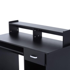 Mesa de ordenador ADEN en madera color negro