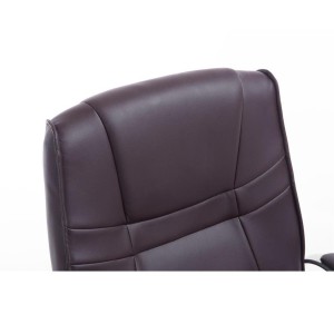 Silla de confidente DENVER, estructura metálica, en piel color negro