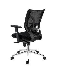 Silla de confidente MOBY BASE azul, patas negras 2