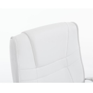 Silla de confidente DENVER, estructura metálica, en piel color negro