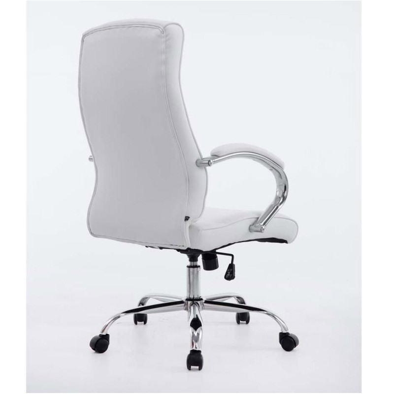 Sillón de oficina ZURIGO, tapizado en piel color negro