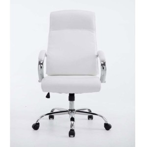 Sillón de oficina ZURIGO, tapizado en piel color negro