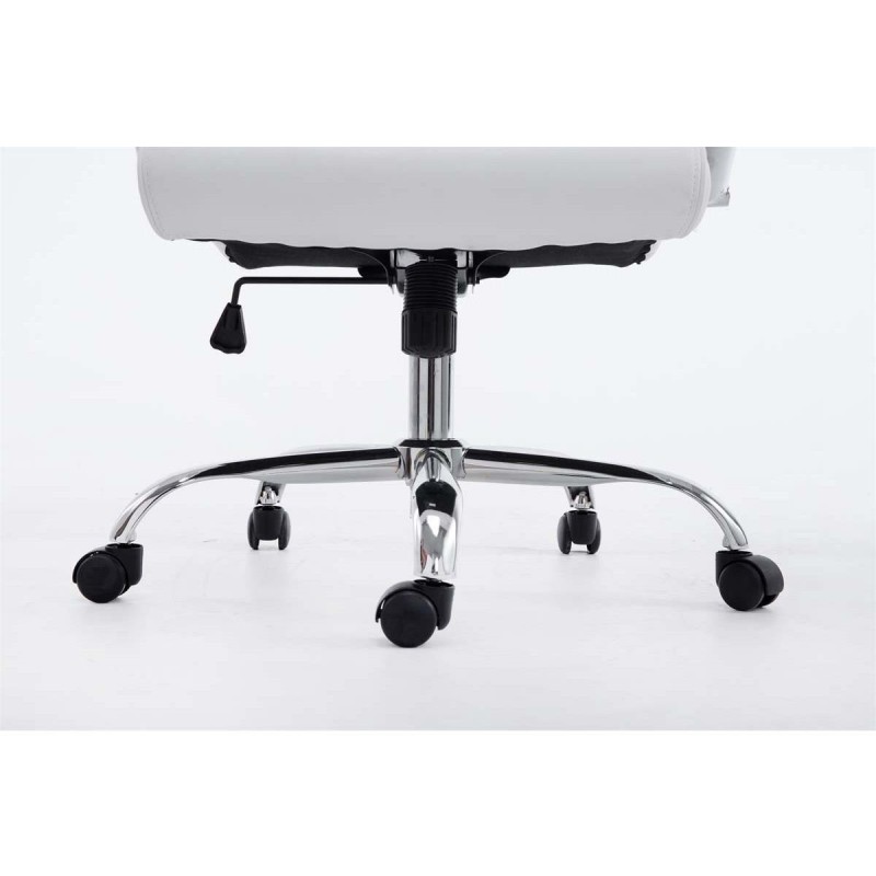 Sillón de oficina ZURIGO, tapizado en piel color negro