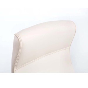 Sillón de oficina ZURIGO, tapizado en piel color negro