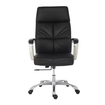 Sillón de oficina DENIS, gran calidad, en piel negra 2