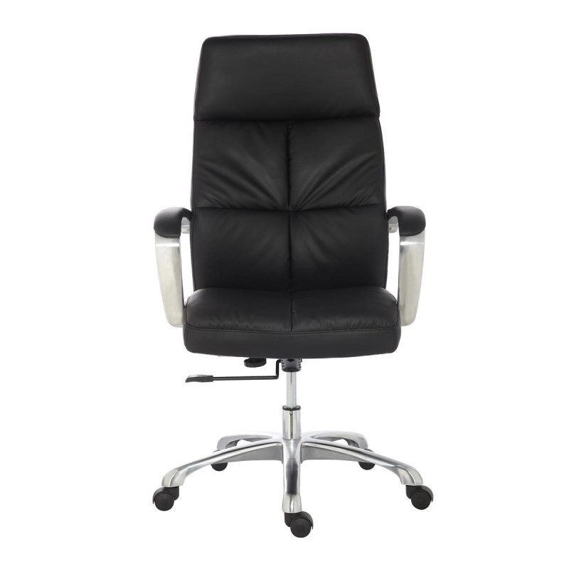 Sillón de oficina DENIS, gran calidad, en piel negra