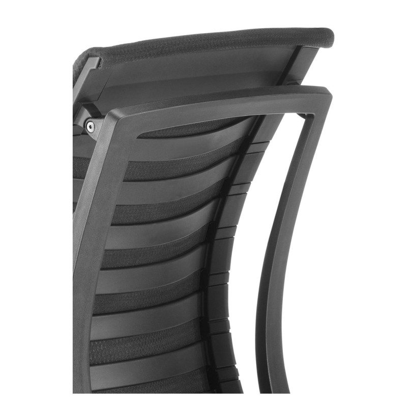 Silla ergonómica EMILI, respaldo ajustable, en negro