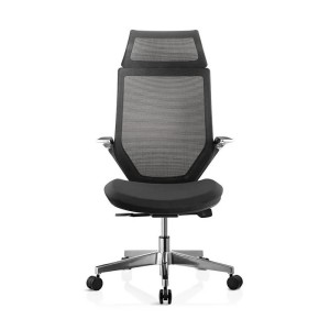  Sillón de diseño FLORIAN PRO, en aluminio cromado, color negro